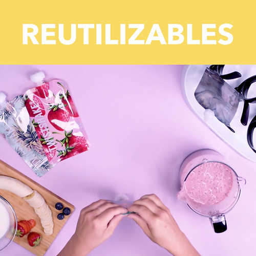 Squeeze Bag Twistshake x6 3,5oz Marble