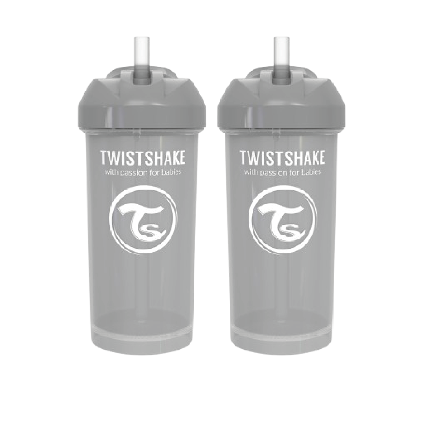 2 x 1 Vaso Pitillo en Blanco & Gris