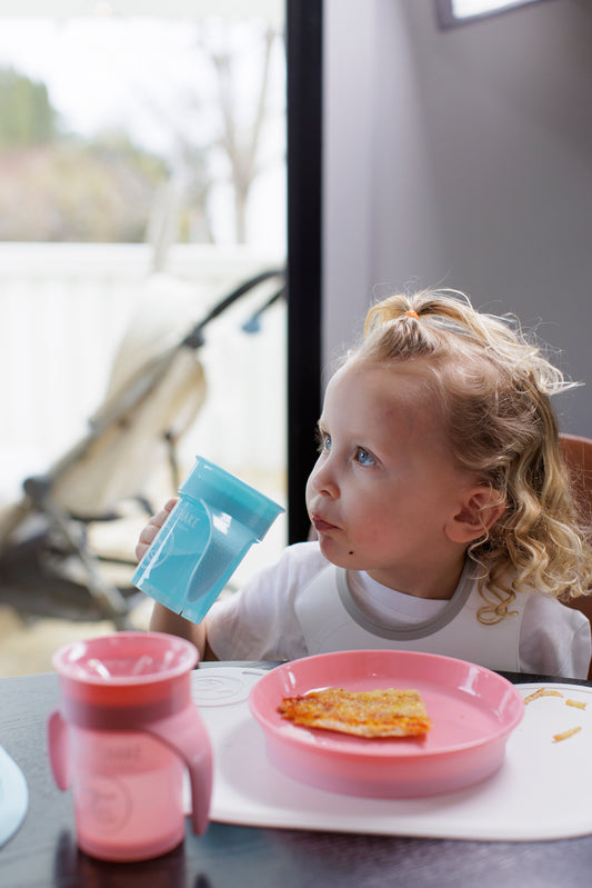 2 x 1 Vaso 360° en Rosa & Celeste