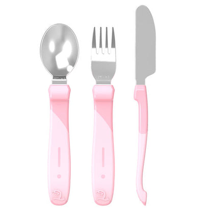 Set de Cubiertos de Acero Inoxidable Twistshake 12+meses