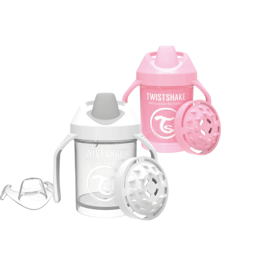 2 x 1 Vaso Mini Cup en Rosa y Blanco